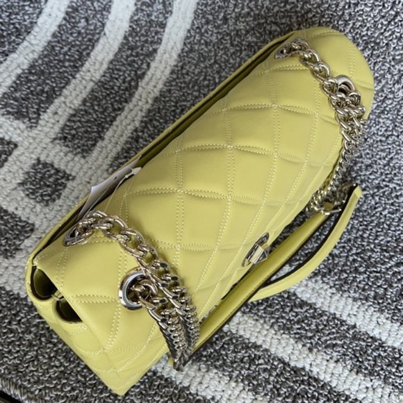 Kate Spade Natalia Smooth Leather Medium Flap Shoulder Bag Frosty Lime - Picture 11 of 16